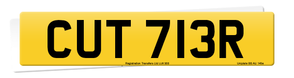 Registration number CUT 713R